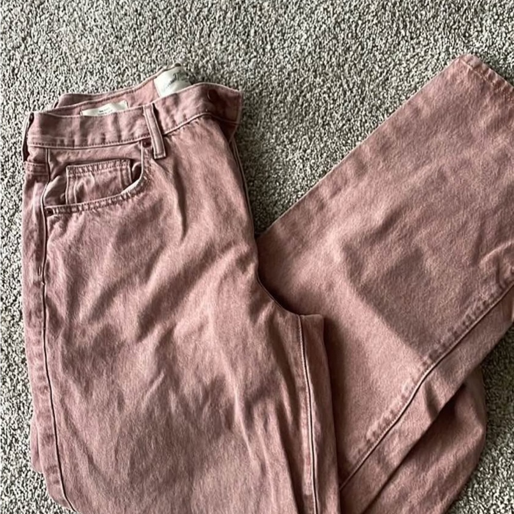 Pink Baggy Denim Jeans